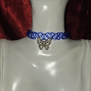 Butterfly Charm Choker necklace